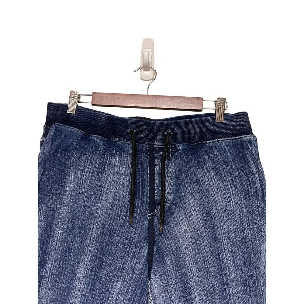 True Religion Bounded Denim Pull On Shorts Men's Size Medium